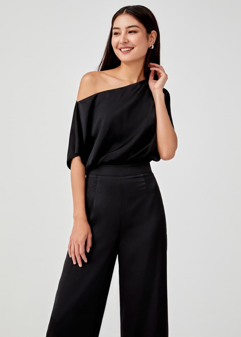 Cold shoulder wide leg jumpsuit new arrivals