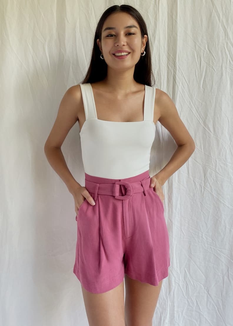 Buy Oaklee Belted Shorts @ Love, Bonito Singapore | Shop Women's Fashion  Online | Love, Bonito SG