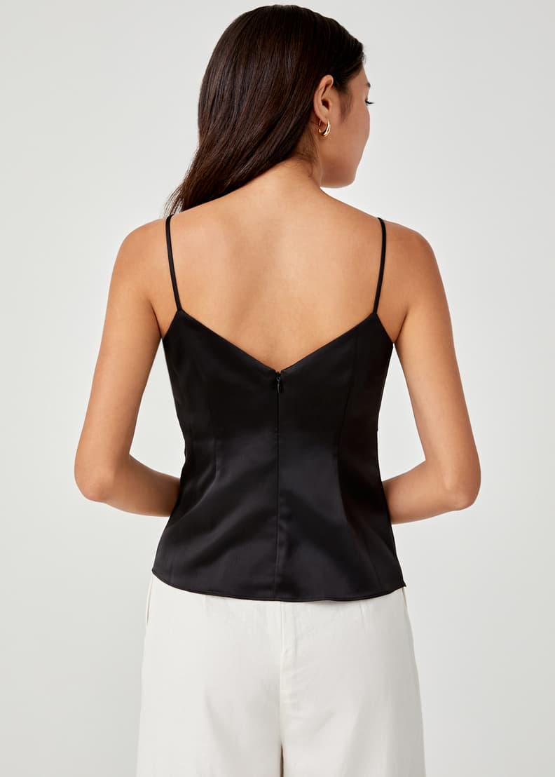 Satin camisole top sales