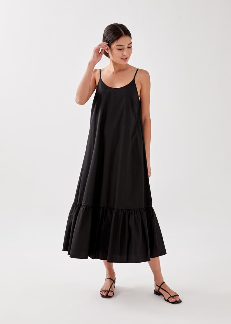 Philippa hem detail midi dress hotsell