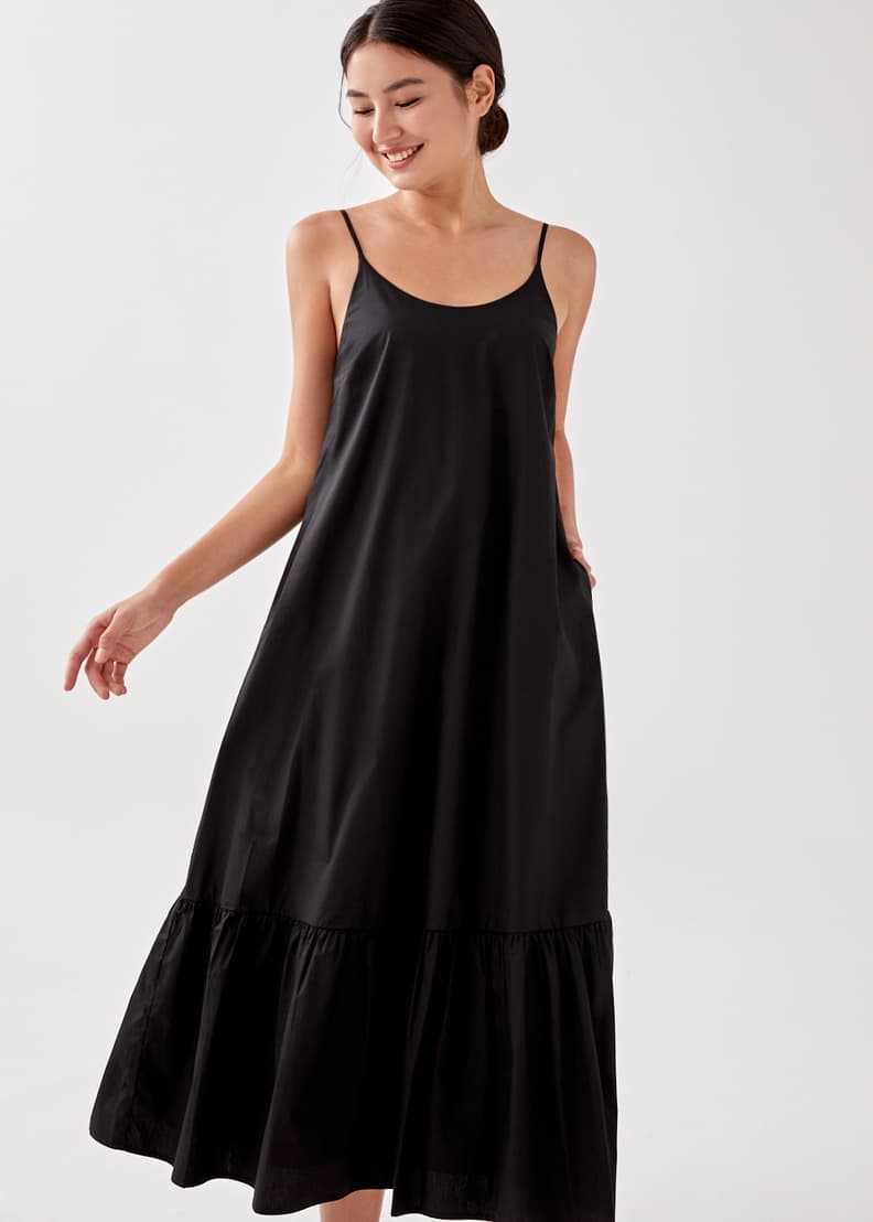 Philippa hem detail midi dress 2025
