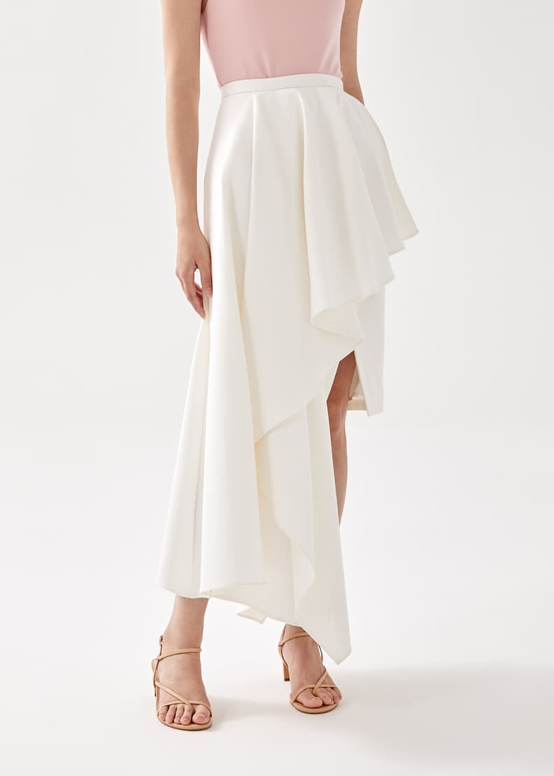 Buy Shayli Asymmetrical Waterfall Skirt @ Love, Bonito Singapore | Shop  Women's Fashion Online | Love, Bonito SG