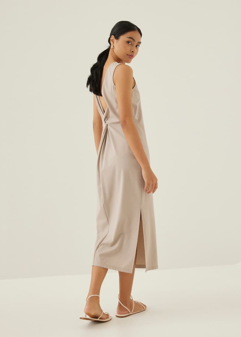 Jarlo Low Back Twist Maxi Dress Love Bonito ID