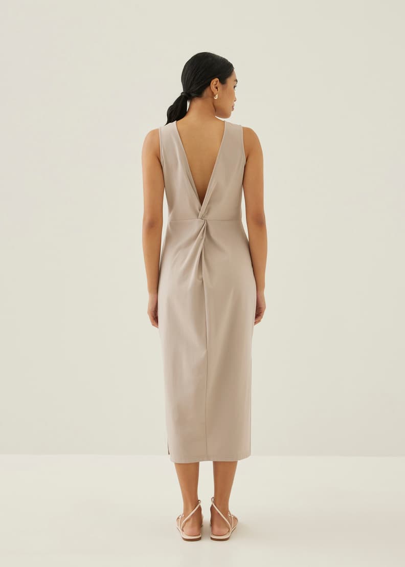 Low back dress top