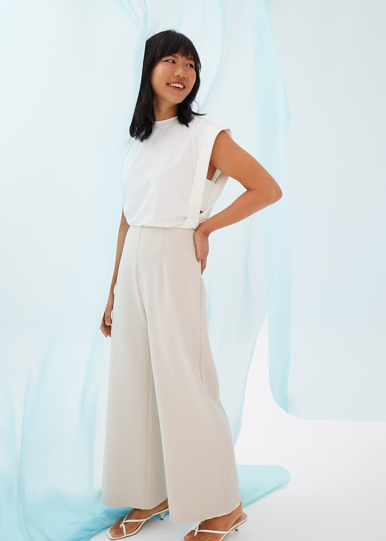 Classic wide top leg trousers