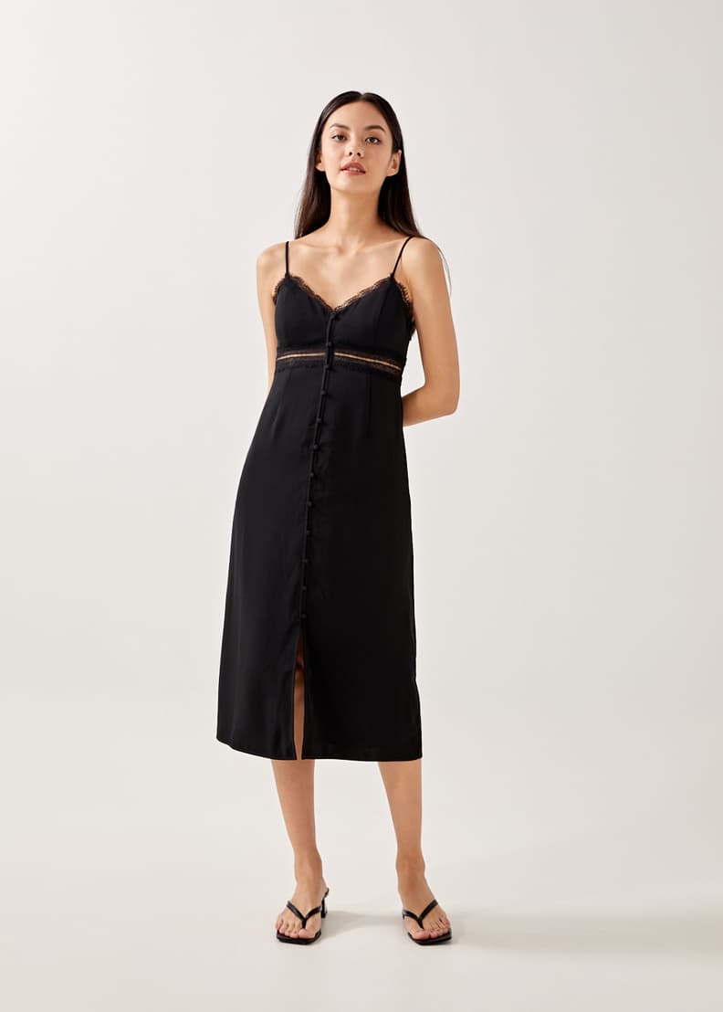 Padded shop slip dress