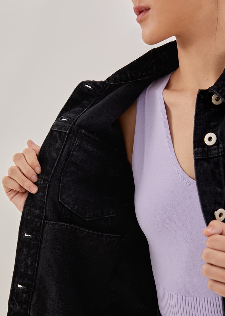Warm denim best sale jacket womens