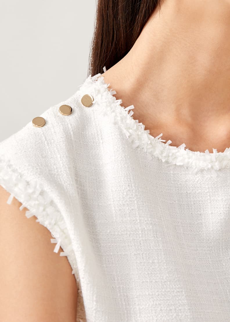 Rulia Tweed Shell Top