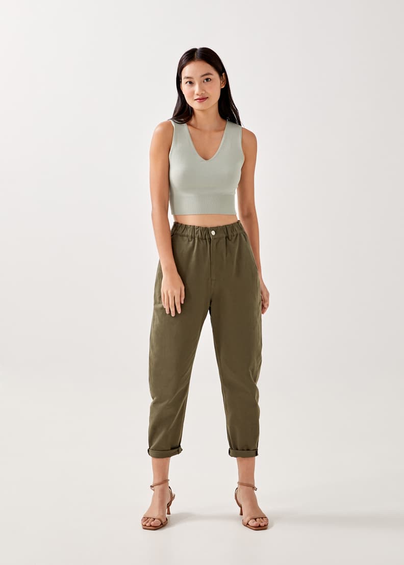 Buy Paladia Elastic Waist Pants @ Love, Bonito Singapore | Shop Women's  Fashion Online | Love, Bonito SG
