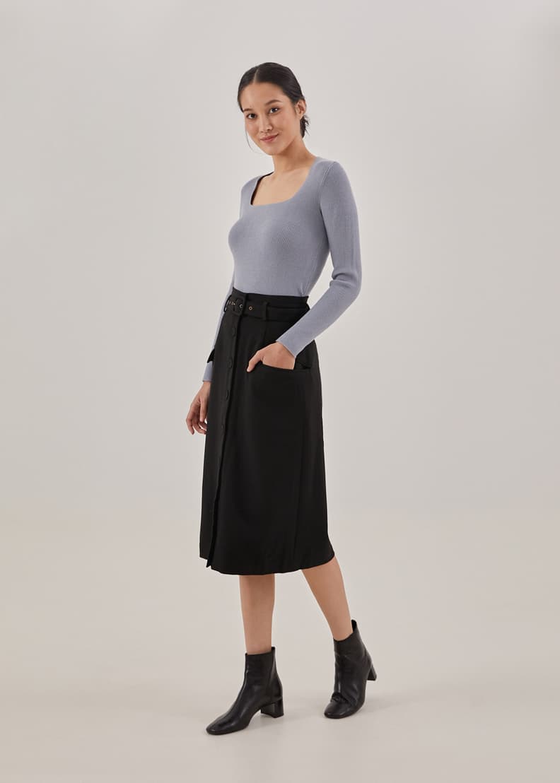 Buy Vianey Belted A-line Skirt @ Love, Bonito Singapore | Shop Women's ...