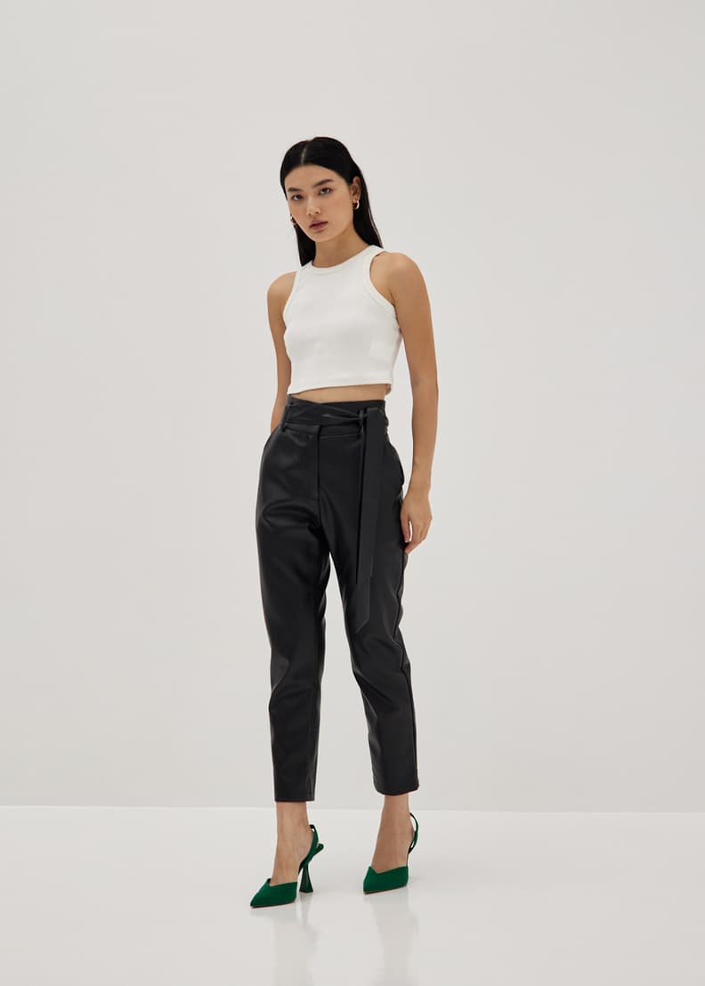 Grey peg leg trousers sale
