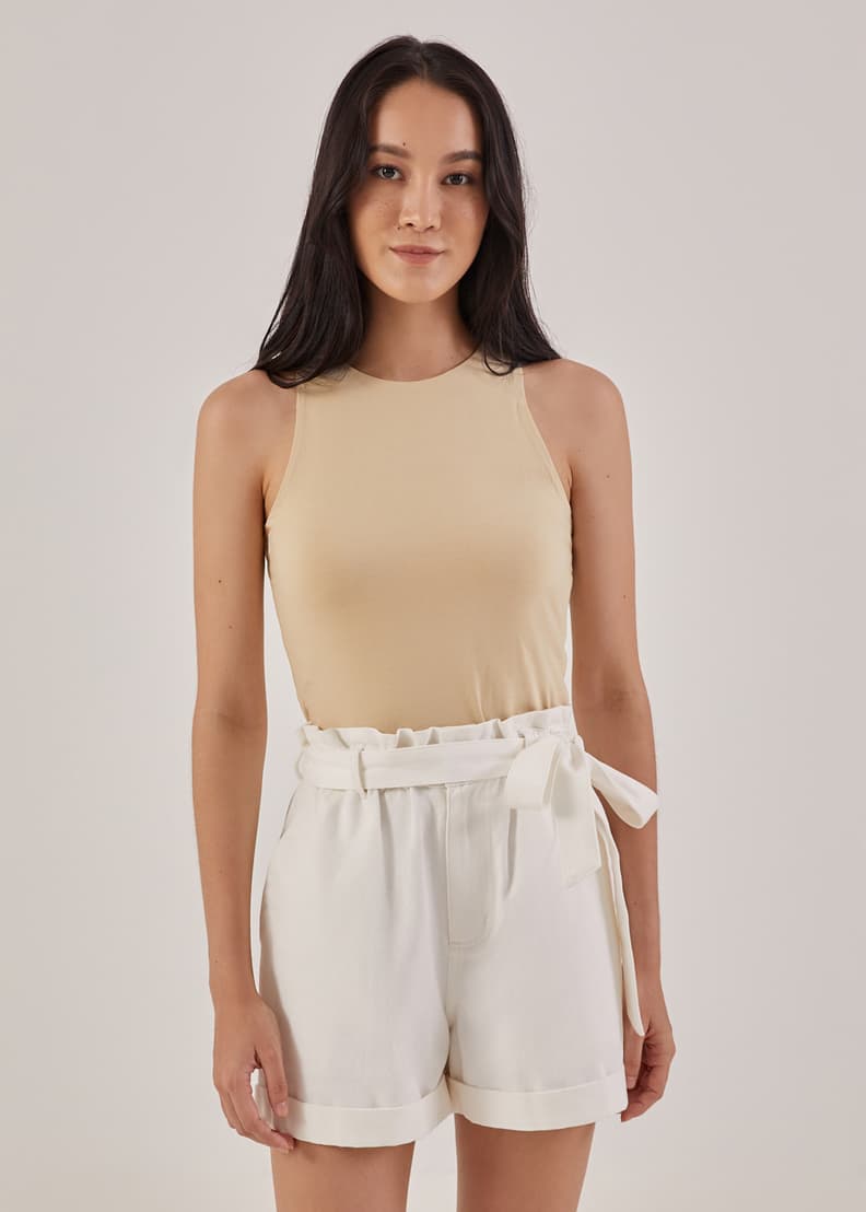 Elastic high 2025 waisted shorts