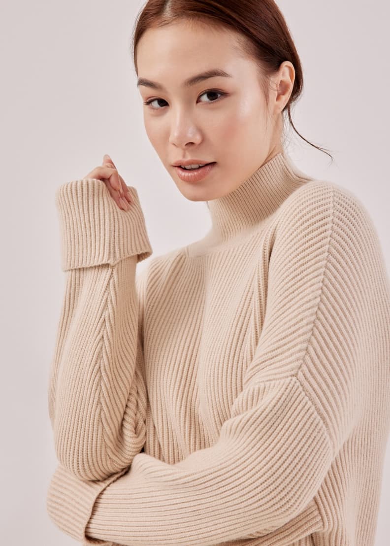Buy Ester Oversized Turtle Neck Jumper @ Love, Bonito Singapore | Shop  Women's Fashion Online | Love, Bonito SG