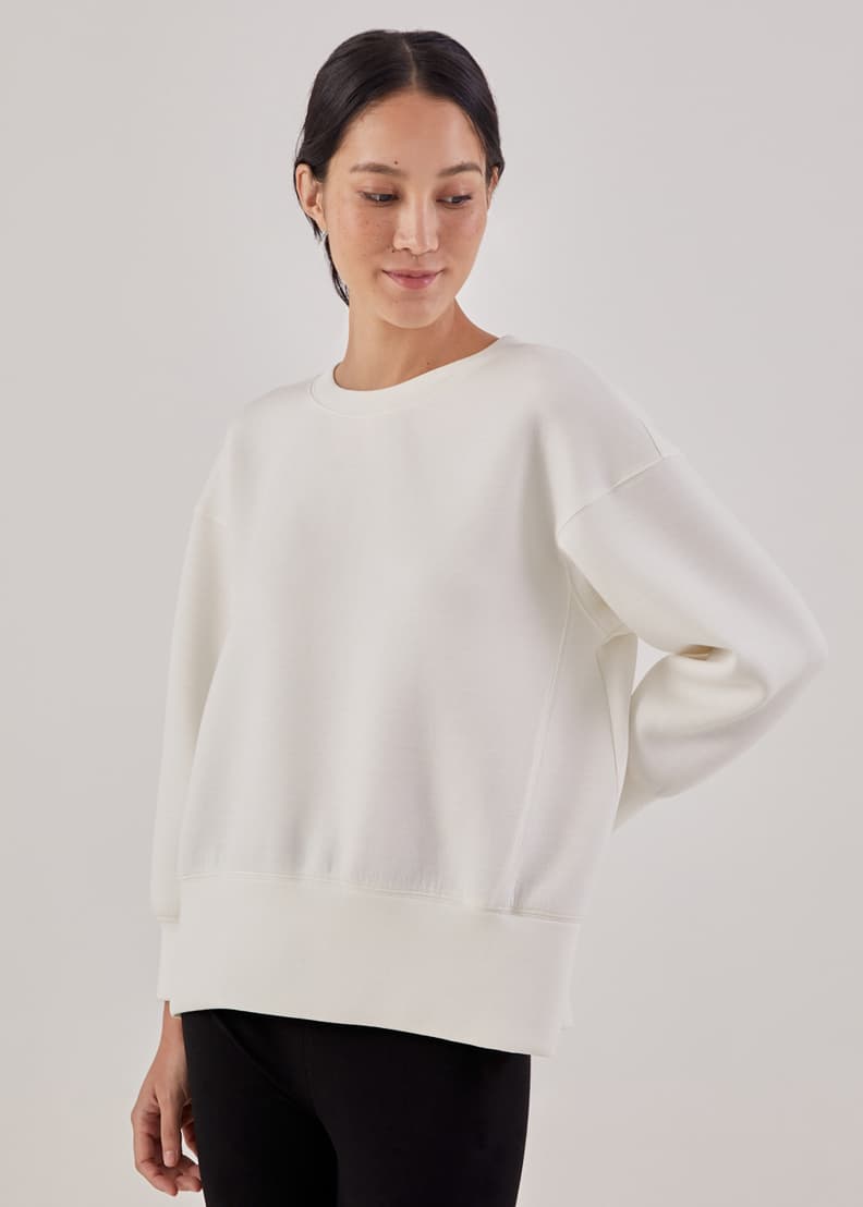 Neoprene sweatshirt top