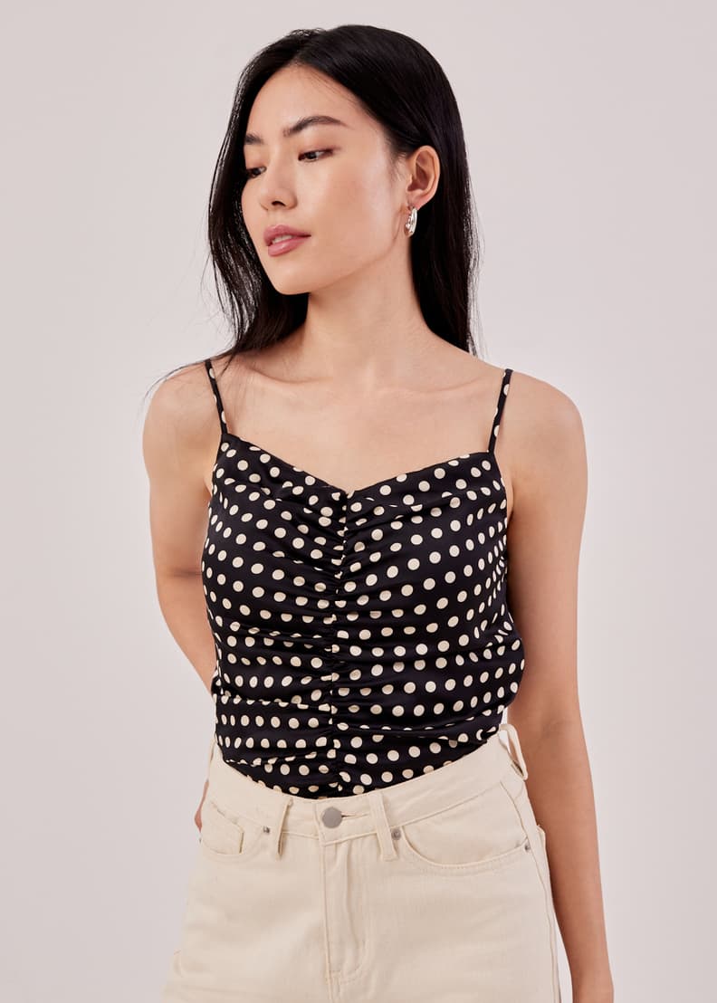 Polka dot camisole top