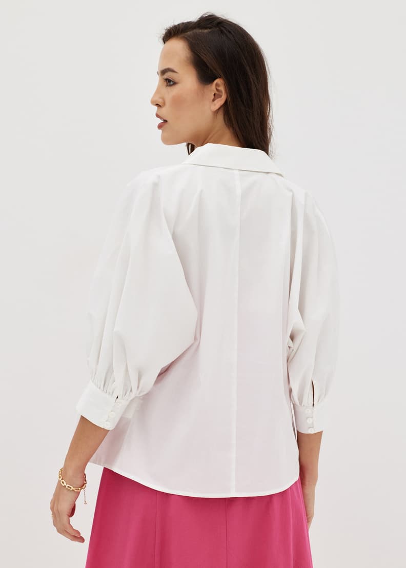 Buy Anzel Cotton Puff Sleeve Shirt @ Love, Bonito Singapore | Shop Women's  Fashion Online | Love, Bonito SG