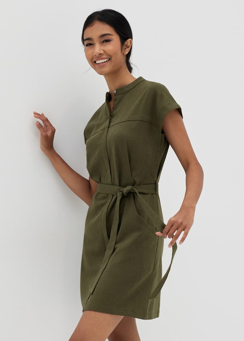 Julianna Linen Shirt Dress