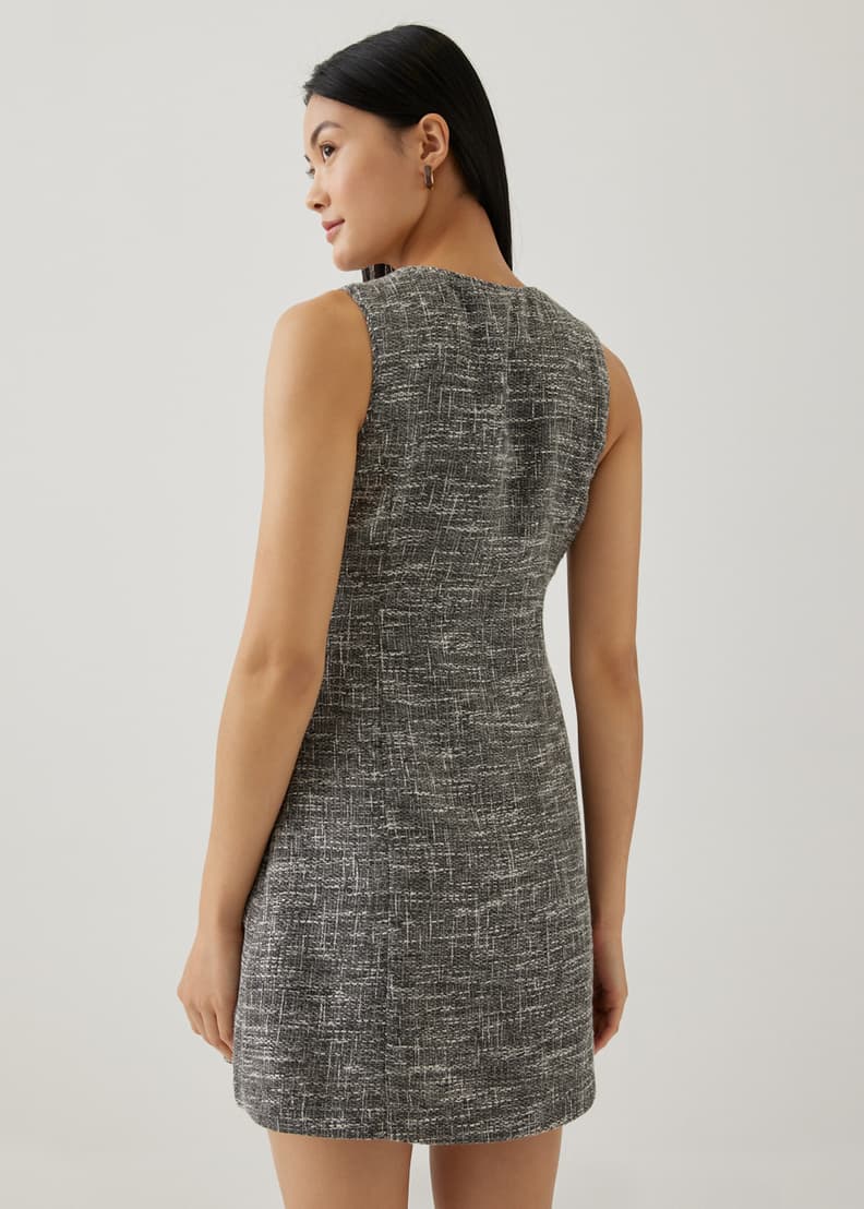 Shop Cheyanne Tweed Wrap Dress Love Bonito INTL