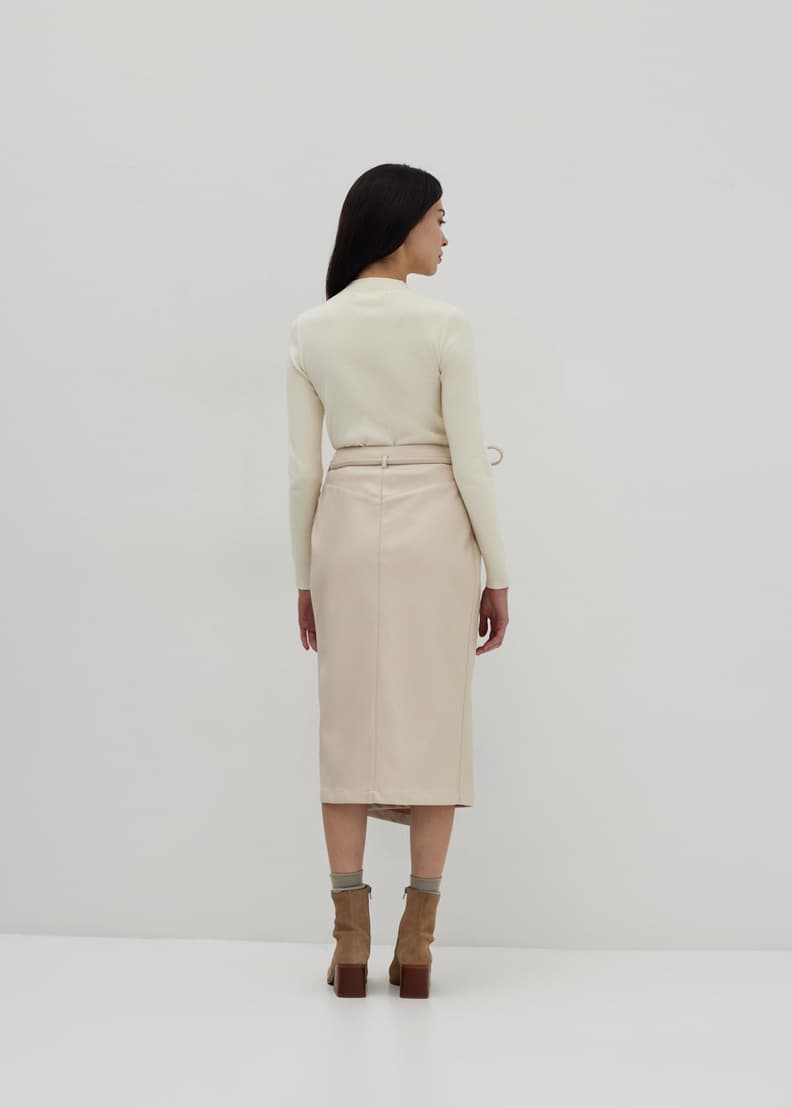 Cream pencil skirt dress new arrivals