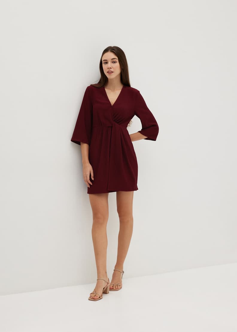 Twist front hot sale wrap dress