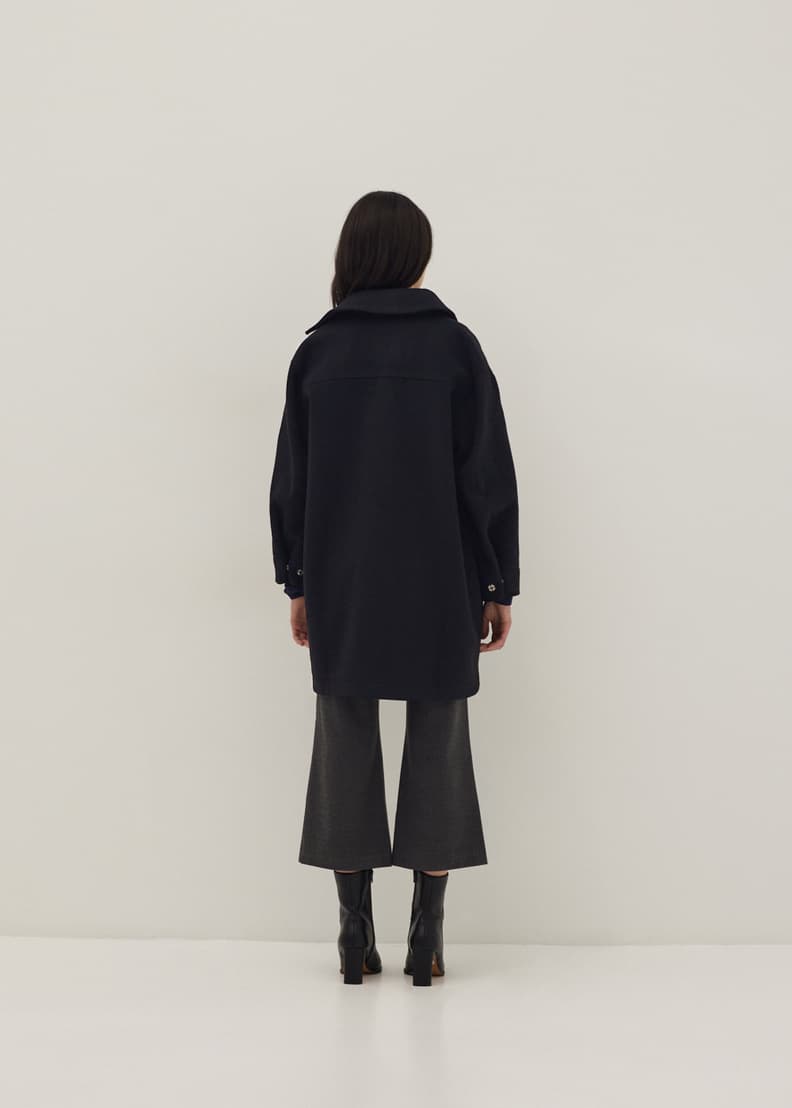 Wool cocoon coat Clearance