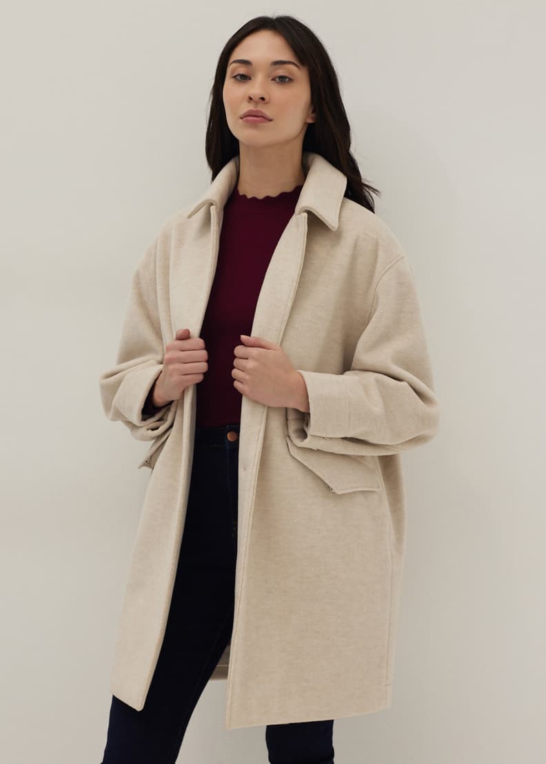 Zoey Heavyweight Cocoon Coat