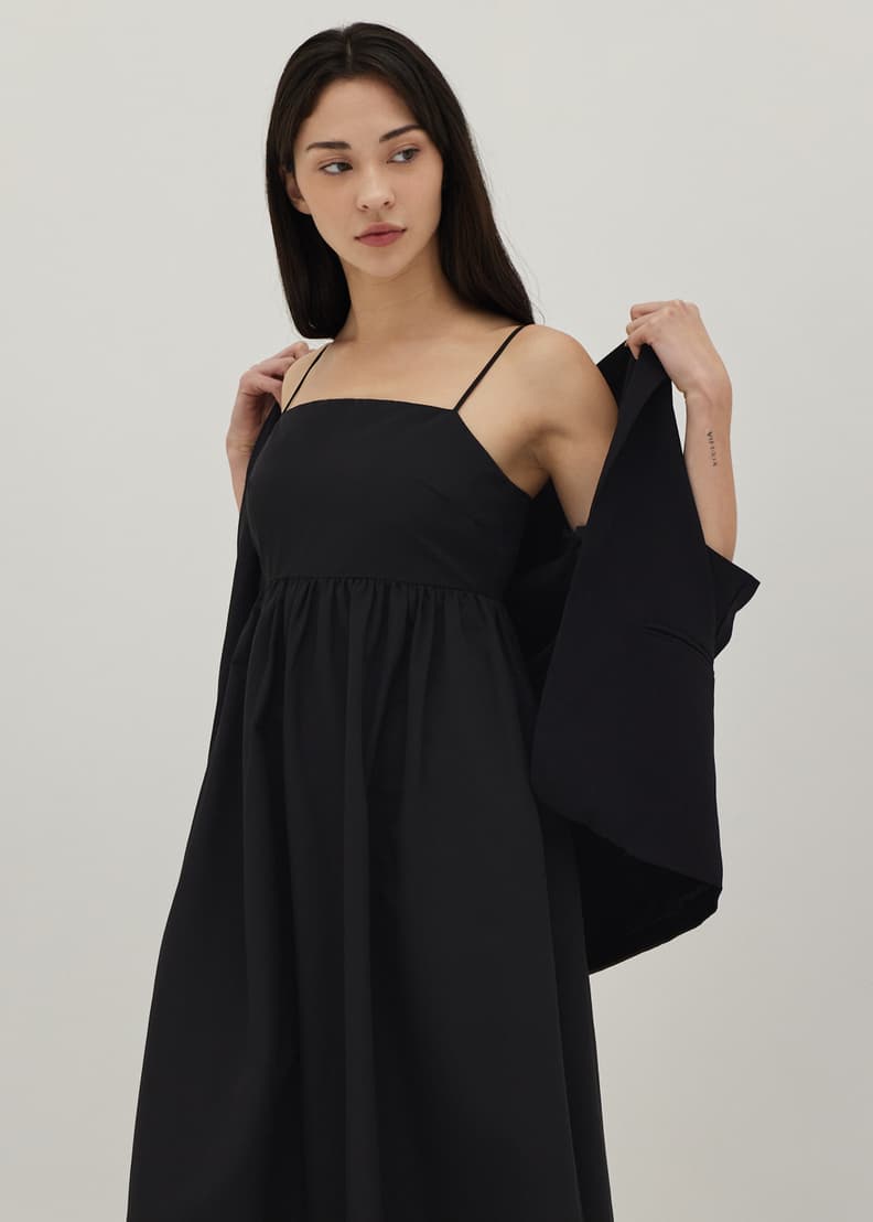 White empire shop waist maxi dress