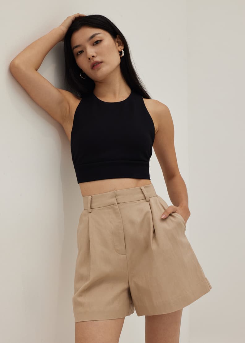 Tailored short shorts clearance