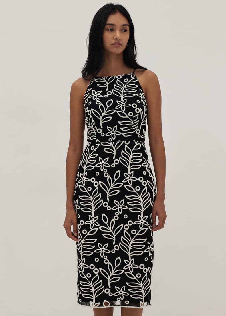 Buy Cherie Padded Contrast Lace Dress Love Bonito Singapore