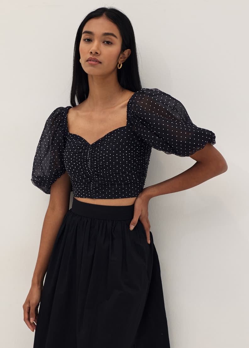 トップス KISHIDAMIKI dot bustier Dots String Body | Wolford