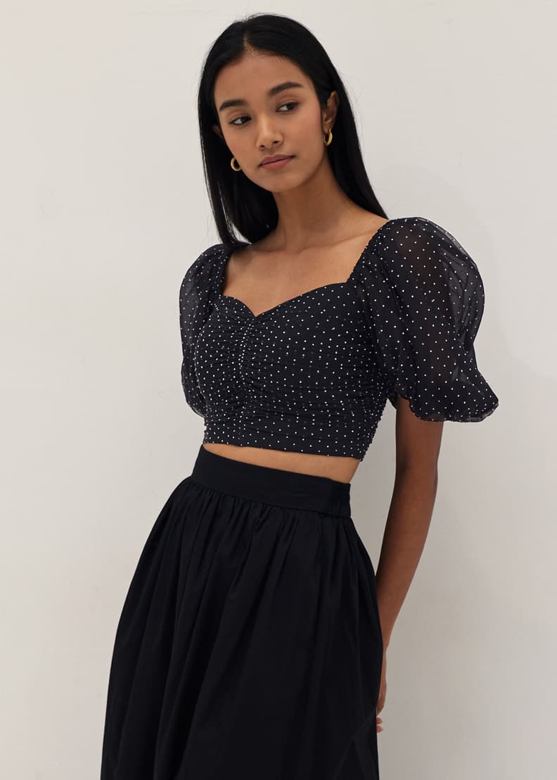 Polka cheap dot bustier