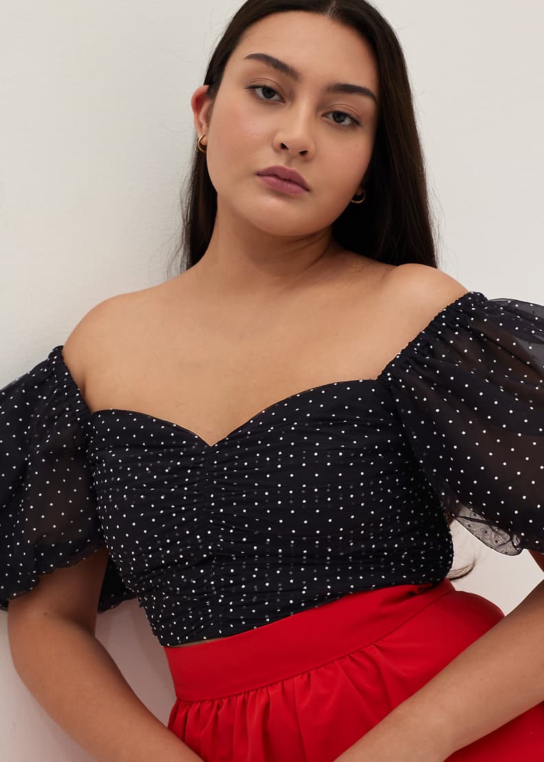 Polka cheap dot bustier