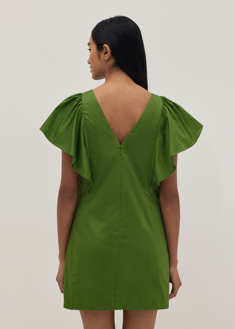 Veronique Ruffle Sleeve Shift Dress Love Bonito US