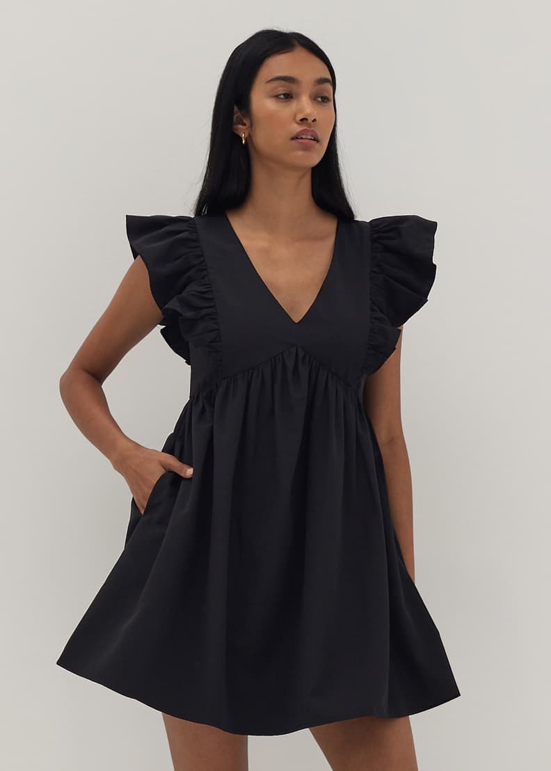 Chasing love ruffle 2025 dress fashion nova