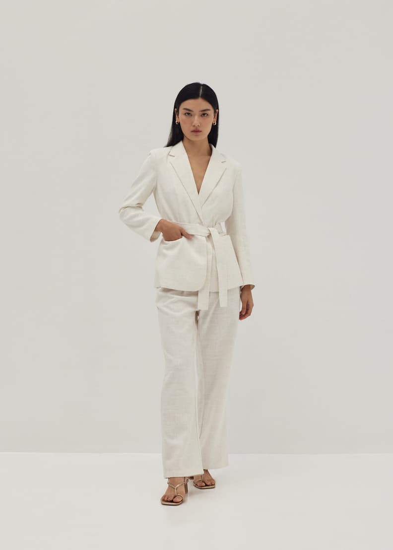 White belted new arrivals blazer