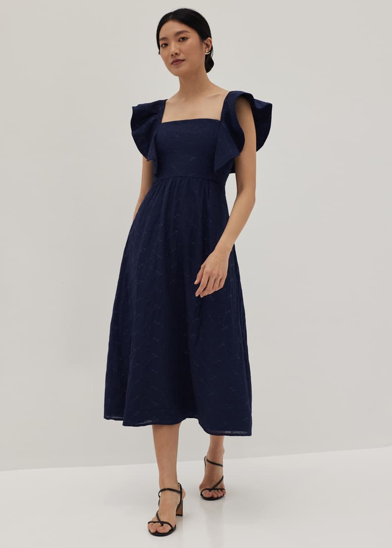 Lenina ♥ MINOU puff sleeve embroidery dress/追跡付 Dress – Lenina US