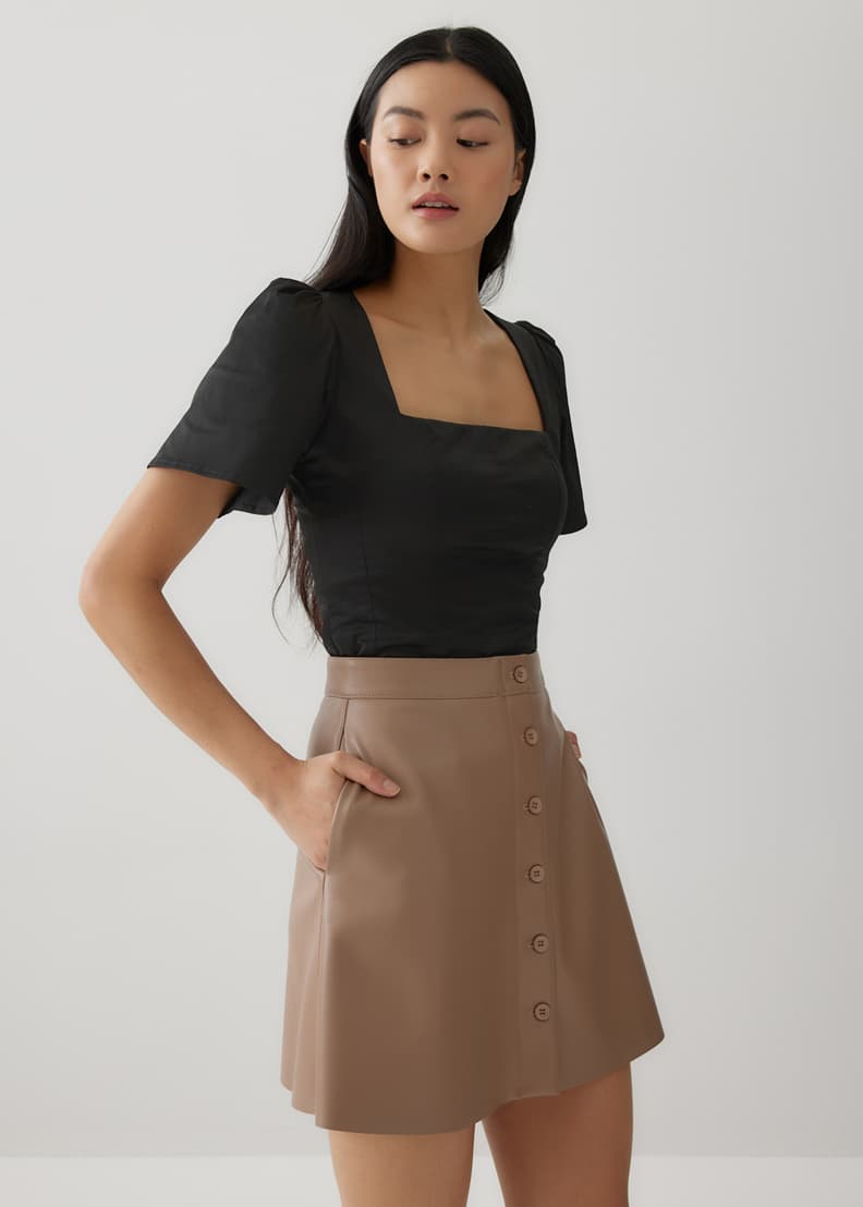 Square neck bustier top top