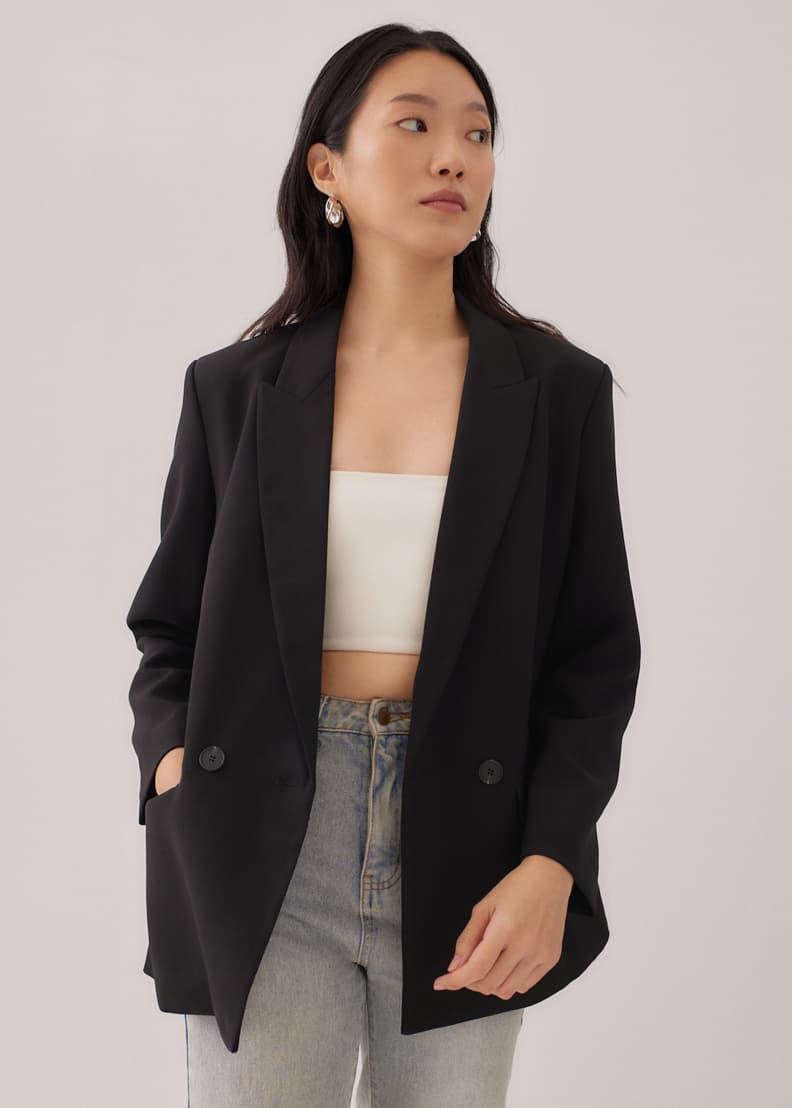 Button down outlet blazer