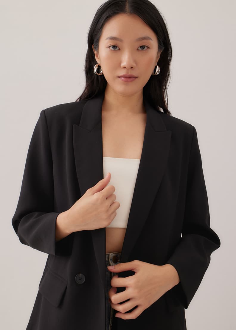 Buy Stela Button Front Blazer Love Bonito Singapore Shop