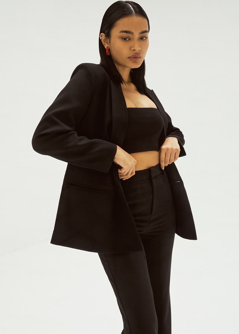 Button down blazer best sale