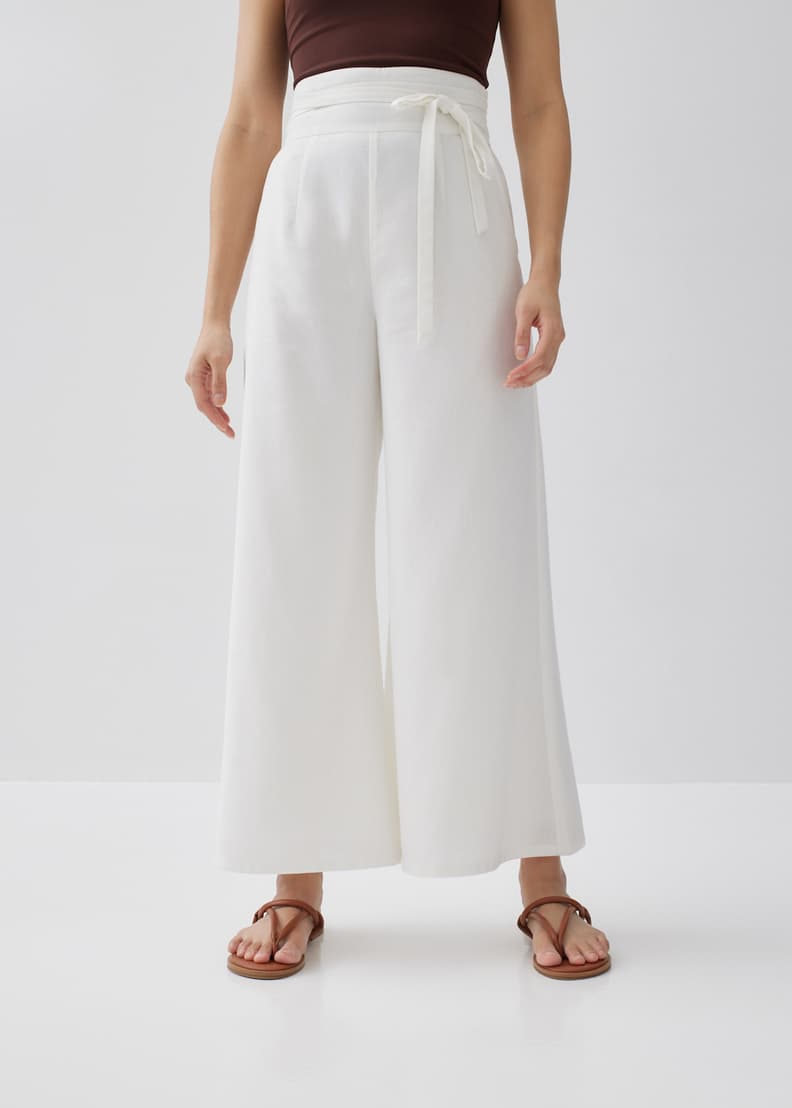 All white new arrivals linen pants