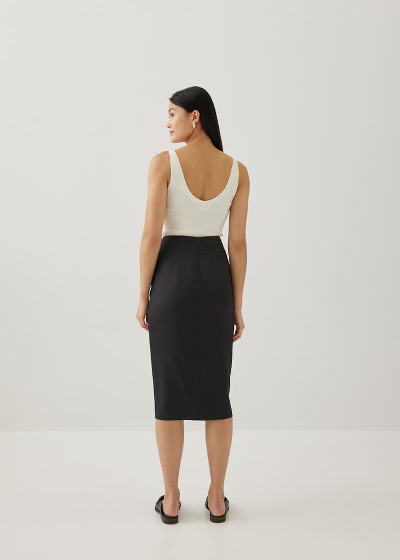 Rayzel Ruched Pencil Skirt | Love, Bonito ID