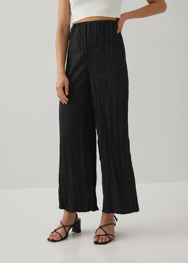 Coeli Elastic Crinkled Straight Leg Pants