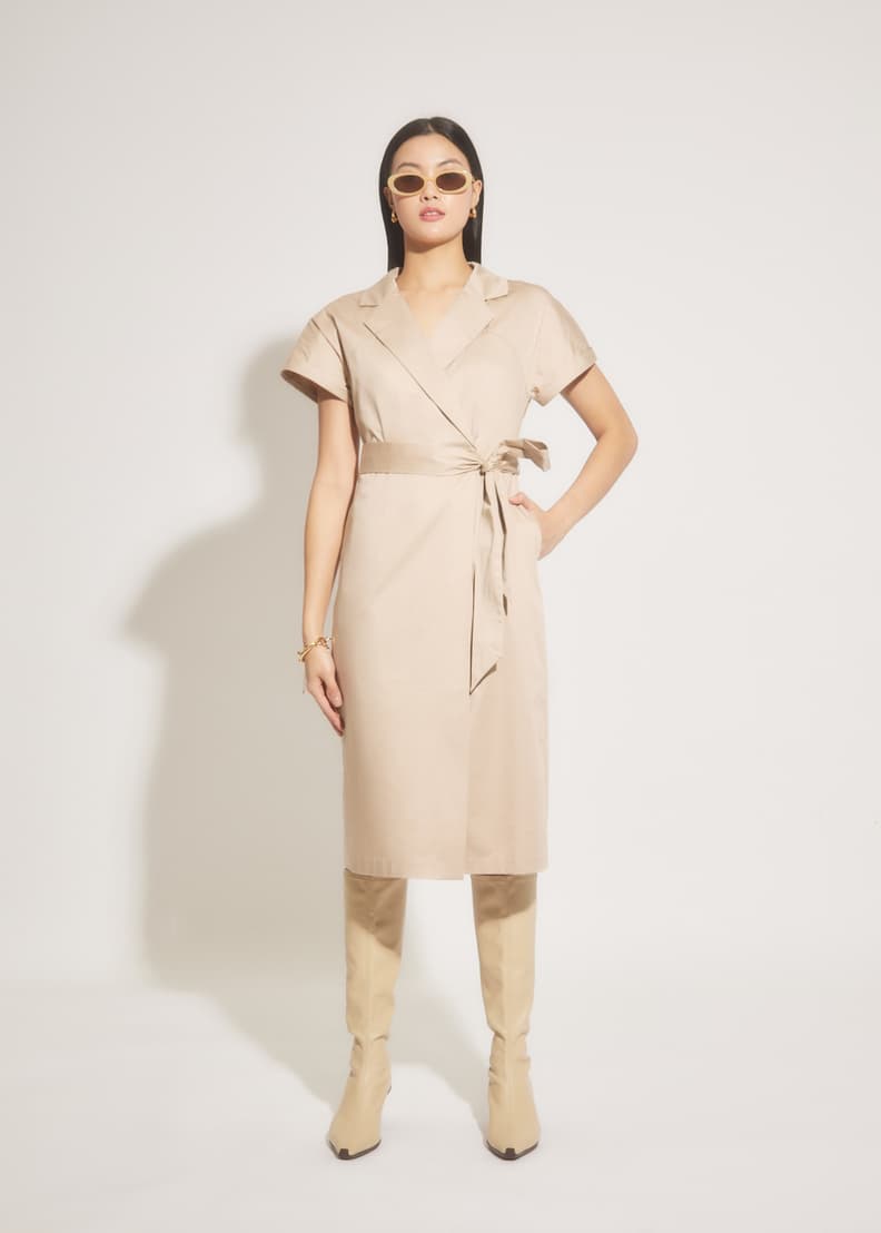 Tailored wrap best sale dress