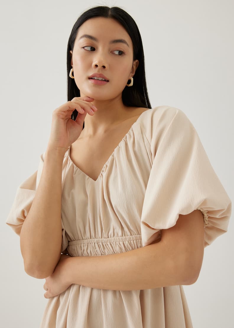 Elastic 2025 ruched dress