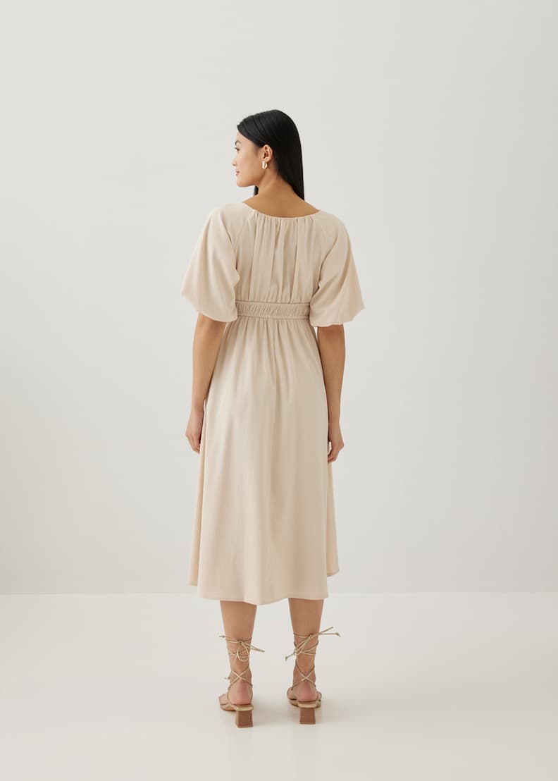 Elastic 2025 ruched dress