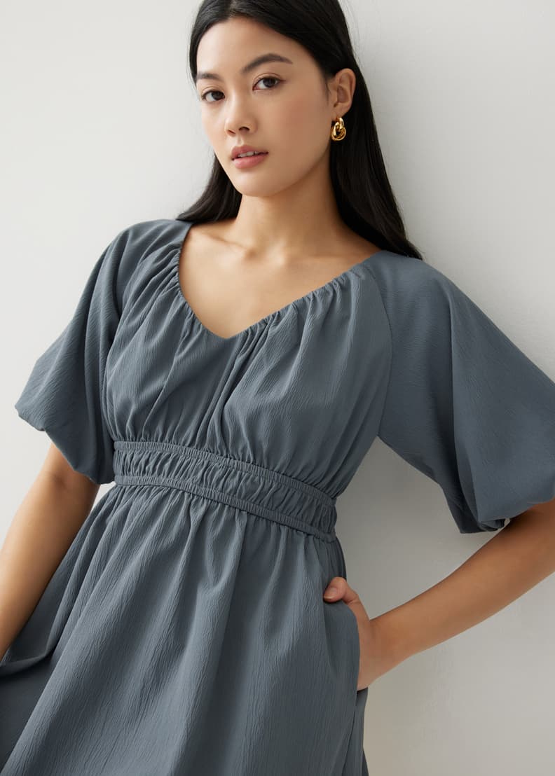 Marcia Elastic Ruched Dress