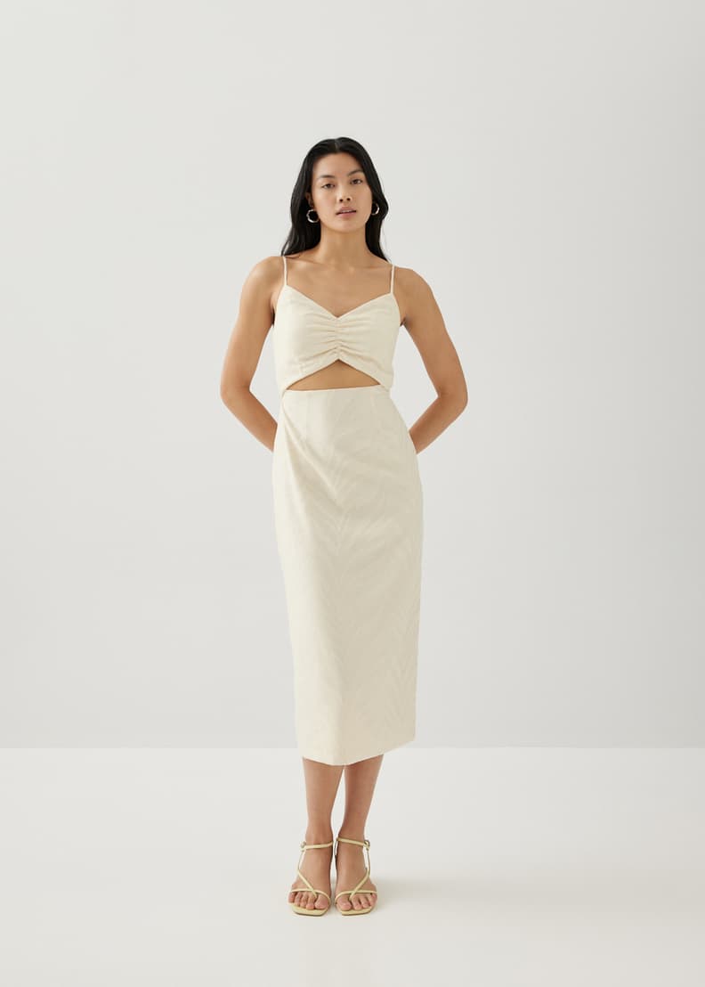 Column midi dress deals