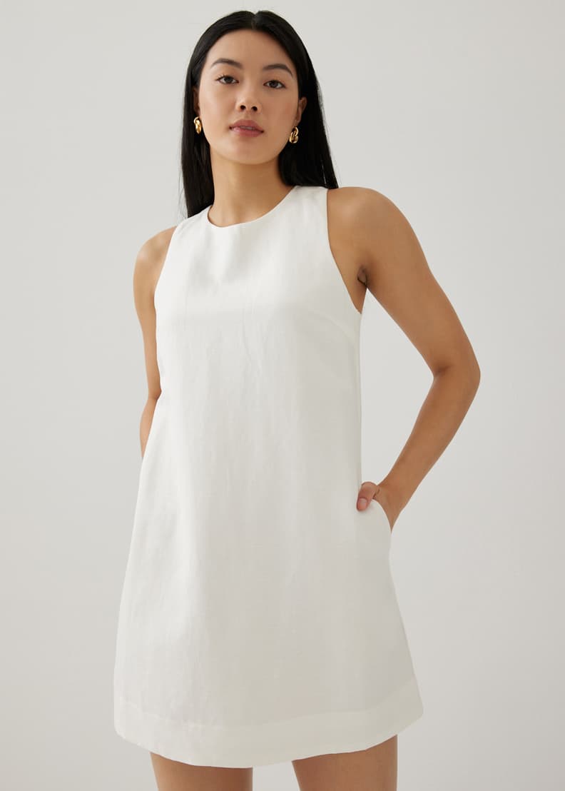 Trista Linen Shift Dress | Love, Bonito ID