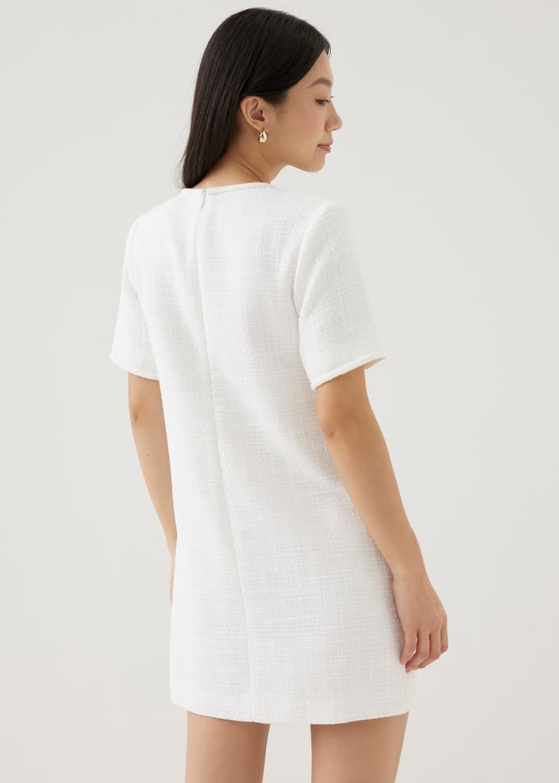 Ashanti Tweed Shift Mini Dress Love Bonito ID